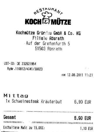 pcai H�ffner Kochm�tze Restaurant